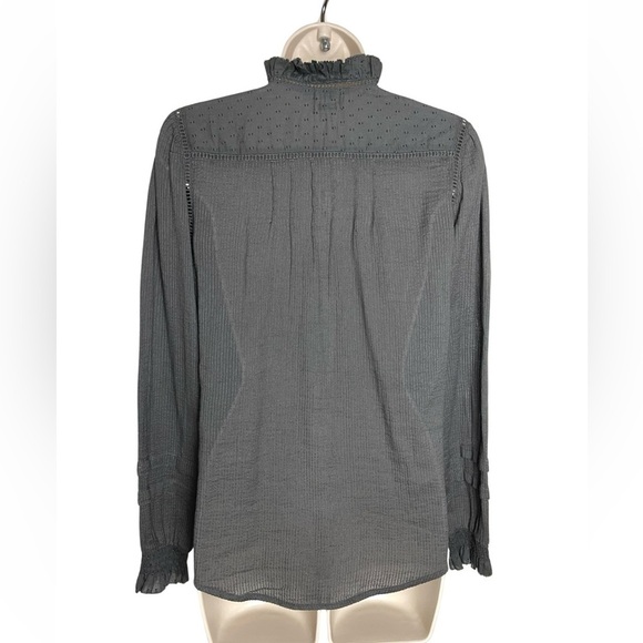 Faherty Charcoal Blouse - Picture 7 of 16